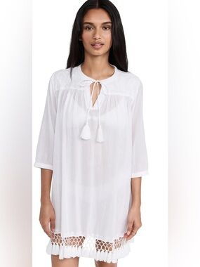 Roberta Roller Rabbit White Tassel Tunic